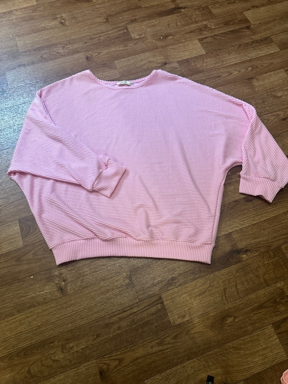 Light Pink ribbed Pullover Sweater